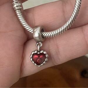 Authentic Pandora HEART silver charm